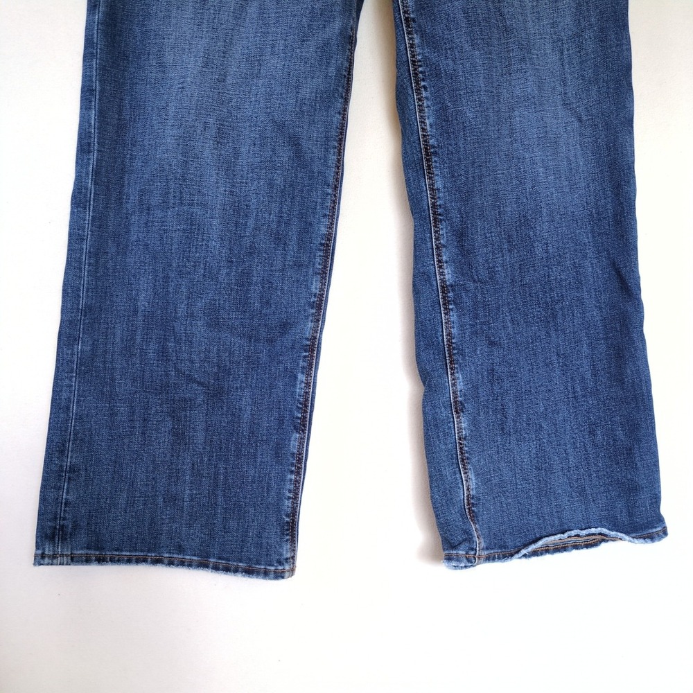 American Eagle Stovepipe Utility Pocket Jeans Crop Raw Hem Stretch Size 12 - Picture 5 of 12